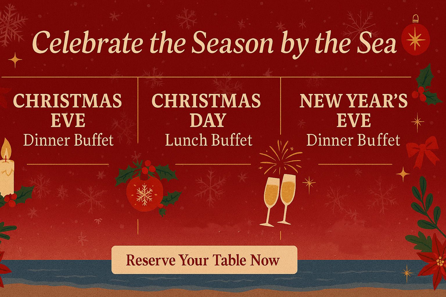 Reserve your holiday buffets at Chaweng Buri Resort now